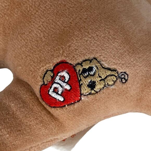 Vintage Tonka Pound Puppies Tan Brown Spots Plush Stuffed Dog W/Tan Newborn 1985 - Picture 7 of 8